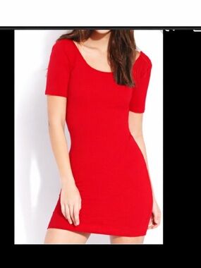 Sexy red bodycon mini dress size M